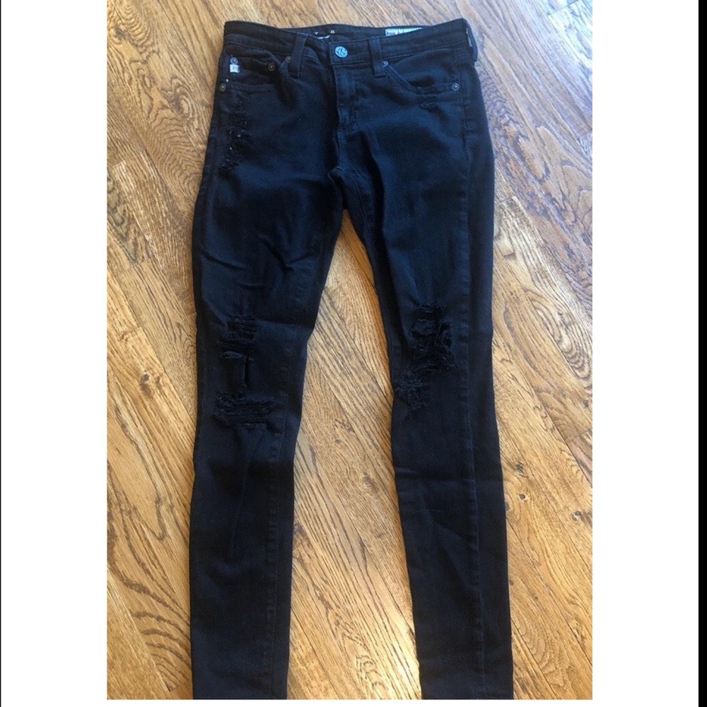 AG Adriano Goldschmied black skinny jeans